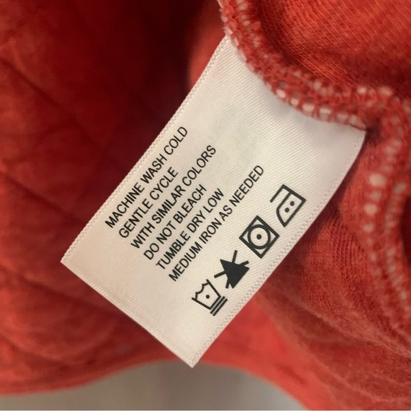 🥀Orvis Burnt Orange Quilted Chore Jacket Snap Button Up Barn Coat XL - Picture 4 of 7